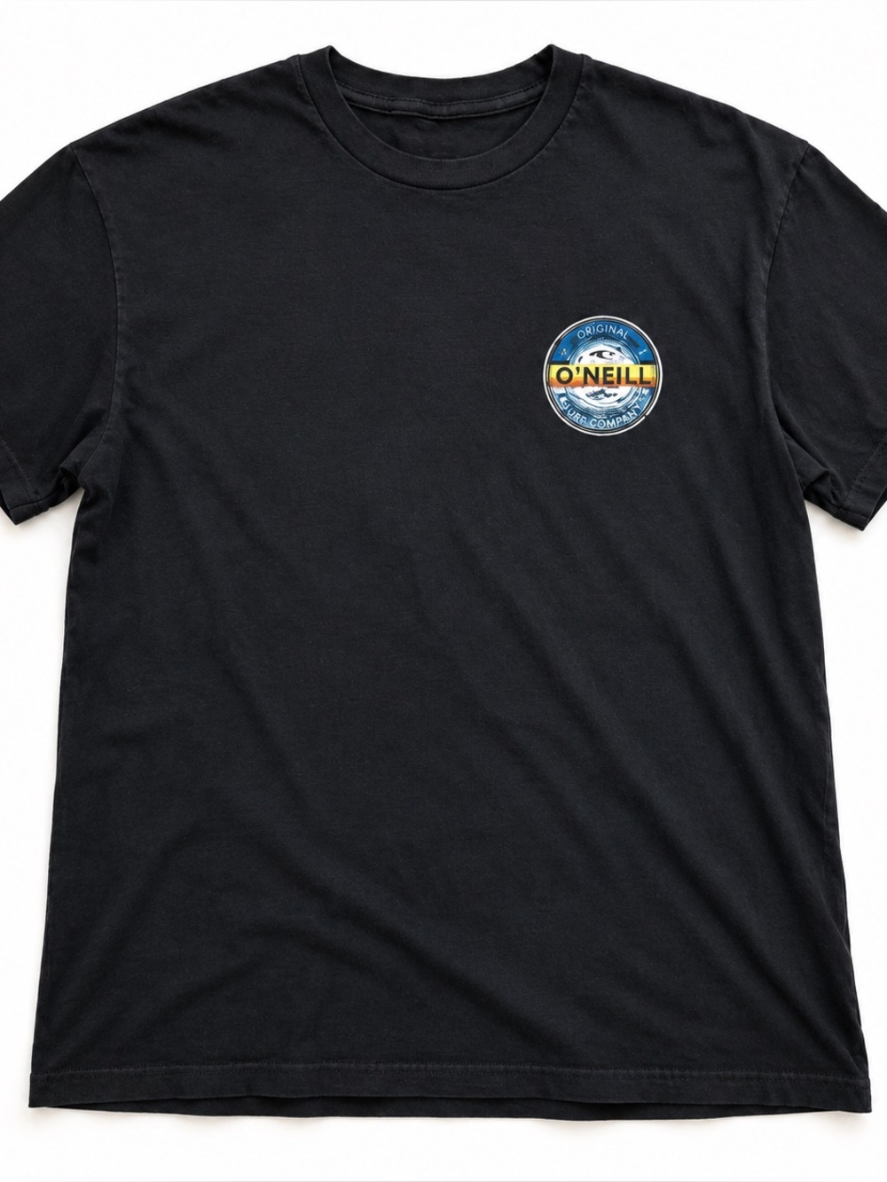 O'Neill Surf Graphic T-Shirt Men's Large Black Modern Fit Cotton Skate Tee